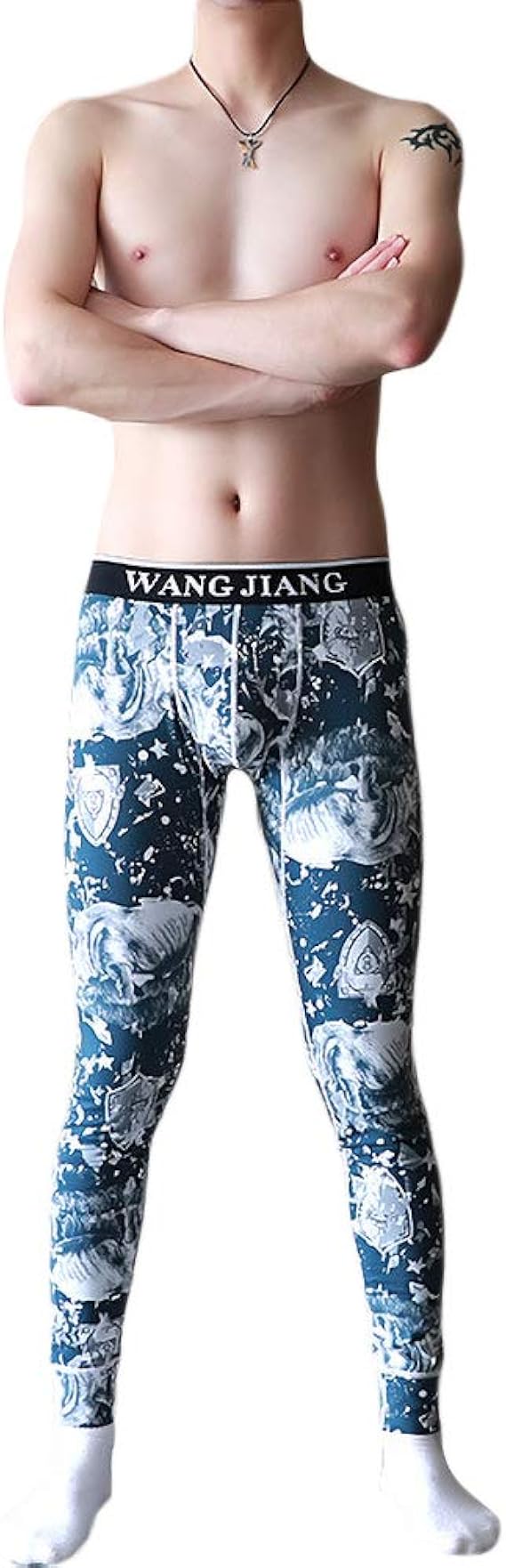 Amazon チレエコ Chireeko レギンス メンズ タイツ スパッツ 保温インナー 肌着 下着 ヒートテック ズボン下 ももひき ホットウェアー アンダーウェア ストレッチ ウォーム あったか 男性 おしゃれ 冬 タイツ 通販