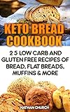 Keto Bread Cookbook: 25 Low Carb And Gluten Free Recipes Of Bread, Flat Breads, Muffins & More by Nathan  Church