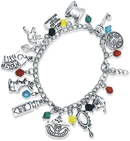 Alice Charm Bracelet with colored beads