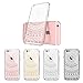 MOSNOVO iPhone 6 Case/Clear iPhone 6S Case, White Henna Mandala Floral Lace Pattern Printed Clear Design Transparent Plastic Back with TPU Bumper Protective Case Cover for iPhone 6/6S (4.7 Inch)