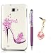 Note 1 Case,Galaxy Note 1 Case - YOKIRIN Fashion Style Colorful Painted High-heeled Shoes Pattern PC Hard Cover Case for Samsung Galaxy Note 1 I9220/N7000(Package Includes: One Phone Case, One Stylus Pen, One Dust Plug)