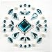 Roommates Rmk1469Gm Jasmine Peel & Stick Giant Wall Decal with Gems