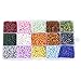 PH Pandahall 5850pcs Seed Beads 15 Color 6/0 Mini Beads 4mm Waist Beads Bulk for Friendship Bracelet Making Summer Seaside Beading Weaving