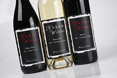 Oregon Wine Perfect Threesome Bundle Mixed Pack, 3 x 750 mL, by Naked Winery