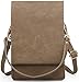SHOMICO Women Small Crossbody Purse Cell Phone Pouch Wallet Shoulder Bag For 6 Inches (Khaki)