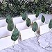 6 Pcs Faux Seeded Eucalyptus Leaves Spray Fake Artificial Eucalyptus Leaves Greenery Stems Bulk in Green 25