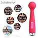 SVAKOM Mini Emma 100% Waterproof Powerful Electric Wand Massager Rechargeable Vibrator for Women(Plum Red)
