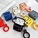 Airpods Cool Case, AKXOMY Cute Cartoon Games Airpods Charging Cover Accessories Shockproof Case Cover Portable & Protective Silicone Skin Cover Case for Apple Airpods 2 &1 (Games Black)