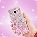 Galaxy S8 Case, Galaxy S8 Glitter Liquid Case Protective Bumper Case Floating Bling Sparkle Quicksand Pretty Fashion Design for Samsung Galaxy S8, Unicorn