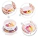 Silicone Stretch Lids, 12 Packs Reusable Seal Food Reusable Covers Lids for Bowls, Durable, Heat Resistant Storage Covers Fit Various Sizes and Shape of Containers, Dishwasher & Freezer Safe