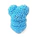 The Teddy Rose Flower Rose Bear - Cute 10-Inch Teddybear Handmade with Flower Petals - Artificial Roses Decor for Valentine's, Graduation, Mother's Day, Christmas, Anniversary (Blue)