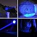 4 Pack Blue LED Flashlight,Best Mini Blue Light Flashlight - Portable, Zoomable, Water & Shock Resistant Blue Flashlights with Clip For Fishing Hunting