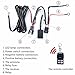 KAWELL Heavy Duty LED Light Bar Wiring Harness Kit with 14 AWG wiring 40Amp Relay ON-OFF-Strobe Remote Control Switch ( 1 lead 12 ft remote control )