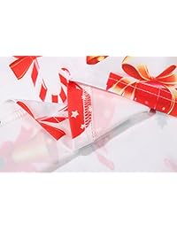 Skyle - Vestido de Navidad para mujer, diseño de Santa Claus, con estampado de trébol