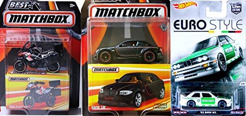 BMW Car Culture Eurostyle Hot Wheels M3 &amp; BMW K 1300 R Motorcycle Series Best of Matchbox 1M Elite Real Riders Special Series
