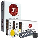 3x DOT-01 Brand Fujifilm X70 Batteries for Fujifilm X70 Camera and Fujifilm X70 Accessory Bundle for Fujifilm NP95 NP-95