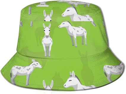 Gorra de Sol Burro Andaluz con Papel Tapiz, Sombrero para el Sol para