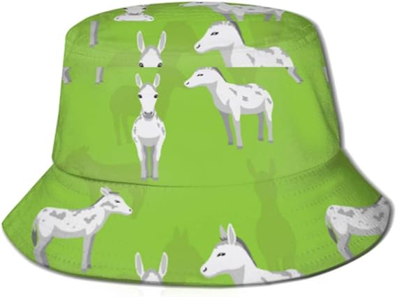 Gorra de Sol Burro Andaluz con Papel Tapiz, Sombrero para el Sol para