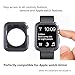 Flexible Rugged Protective Apple Watch TPU Case [Black], with 2 Tempered Glass Screen Protector for Apple Watch Series 2 - 42mm