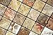 Scabos 2 X 2 Tumbled Travertine Mosaic Tile - 6 X 6 Sample