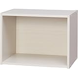 アイリスオーヤマ カラーボックス 1段 幅41.5×奥行29×高さ30.5cm オフホワイト CX-1