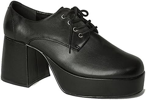 Tony Manero Saturday Night Fever Disco 1960s 1970s Groovy Style Men's Rave Platform Shoes Black