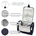 Buruis Large Capacity Toiletry Bag for Women and Men, Hanging Toiletry Organizer Cosmetics Makeup Bag, Water-resistant Dopp Kit Shaving Bags for Full Sized Toiletries, Travel Essentials (Blue)