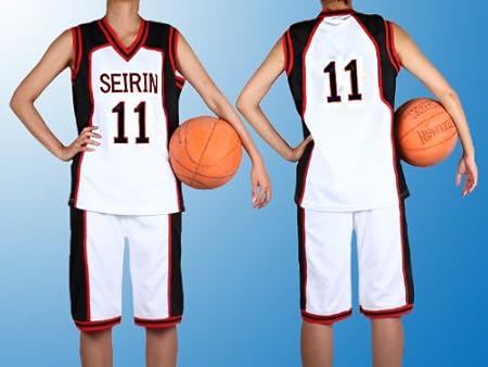 Amazon メッシュ生地 黒子のバスケ誠凛ユニフォーム上下set 背番号11 女m 黒子テツヤ コスプレ 仮装 通販