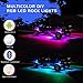 RGB LED Rock Lights Kit, Auto Power Plus 4 Pods Neon LED Light Bluetooth Controller, Timing, Flashing, Music Mode Waterproof Underglow RGB led Lights for Car Truck SUV ATV Boat Motorcycle