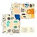 eeswax Wrap Assorted 5 Packs, Eco Friendly Reusable Food Wraps, Sustainable Say No to Plastic Food Storage - 1 Small, 3 Medium, 1 Large- Say Goodbye to Plastic