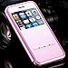 For Apple iPhone 6 Plus & iPhone 6s Plus 5.5 inch Case, FLOVEME [Open View Window] [Smart Slide Free Answer] Premium Slim Fit PU Leather Flip Pouch Polio Holder Cover - Pink