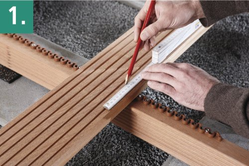 wolfcraft Terrassenbohr-Set 6960000 I Für gleichmäßige Verschraubung von Terrassendielen – Bild 5