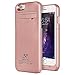 iPhone 6S Plus Battery Case, SAVFY Slim Fit Design 4800mAh Capacity Polymer Battery iPhone 6 Plus Charging Case Removable Rechargeable Portable External Charger for iPhone 6/6S Plus 5.5 Inch-Rose Gold