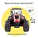 Boley Red Farm Tractor Toy - Farm Tractor Car with Hay Bales and Barn Gates - Lights Up and Makes Sounds