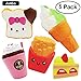 Jumbo Squishies Slow Rising 5pcs Squeezed Kawaii Slimy Scent Charm Wrist Strain Relief Toy Squishy Cake Ice Cream Bread French Frie