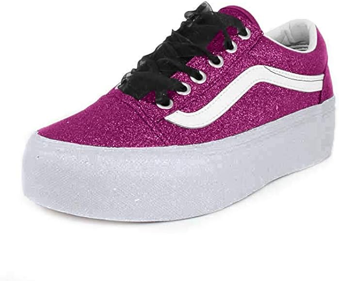 vans old skool glitter platform