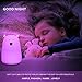 Night Light Lamp LED Lighting Cartoon Lauco Cute Bear,Silicone Multicolor USB Rechargeable Soft Nursery Lamp for Baby Kids Toddler Boys Girls,and Sensitive for Bedroom or Bed,Kitchen-Tap Control