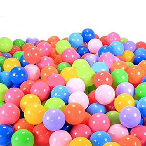 toyofmine Ocean Balls Baby Kid Swim Pit Toy Colorful Soft Plastic Bulk Pack (50-1000 pcs)