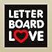 Letter Board Letter Set - 344-Piece White Letters, Numbers, Symbols & Emojis for Changeable Felt Letter Boards - Multiple Colors/Sizes Available (3/4