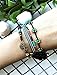 MHZ JEWELS Women Turquoise Bead Bohemian Multilayer Bracelet Woven Rope Bell Tree Life Charm Bracelet Set of 4