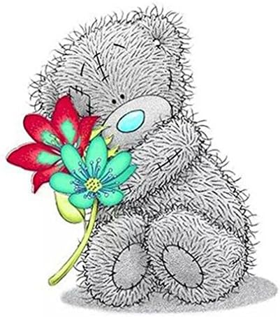 Diamond Painting,Caopixx 5D Embroidery Paintings Rhinestone Pasted DIY Bear Canvas Wall Decor Cross Stitch (A)