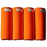 Careteilly Neoprene Luggage Handle Wrap And Tags Fluorescent Orange Luggage Identifiers For Traveling Dumbbells Wrap
