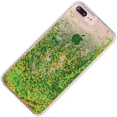 Mikikit Bling phone cover for iPhone 7 Plus / 8 Plus,Creative Soft Phone Case Dimonds Flash Design with Floating Quick-sand Shockproof Phone Cover for iPhone 7 Plus / 8 Plus