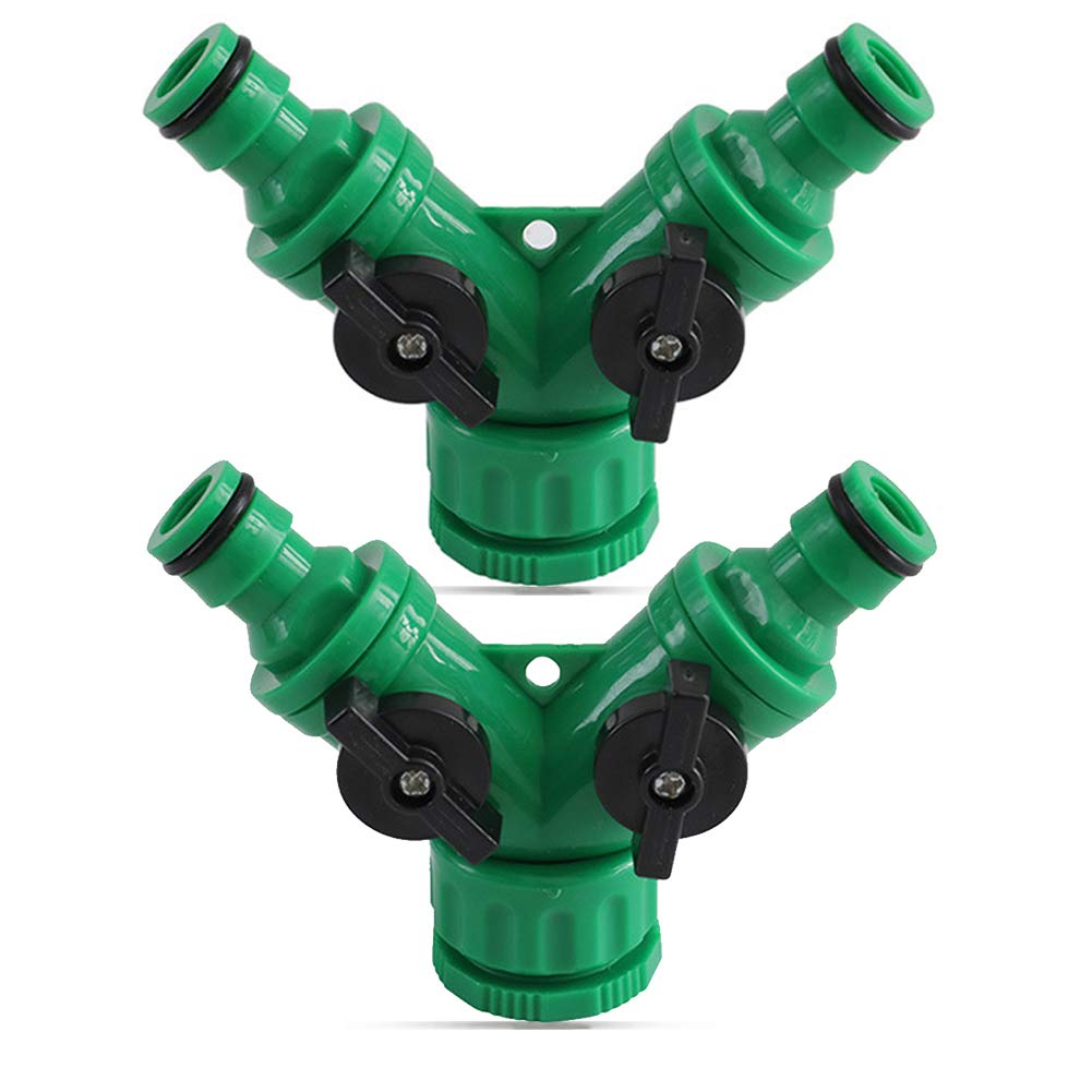 SUNSK 2WegeVentil mit Absperrventil für Gartenschläuche