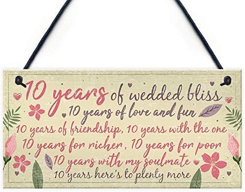10 year wedding anniversary card husband