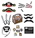Pirate Party Supplies and Pirate Favor Toy Bundle. 241 Piece Complete Kit Featuring Pirate Themed Inflatable Swords, Tattoos, Mustaches, Eye Patches, Telescopes, Hats, and Fun Pirate Fact Card!