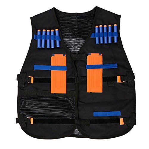 Treeon Tactical Vest for Nerf Guns NStrike Elite Series, Kids Toy Bullet Dart Ammo Storage Vest