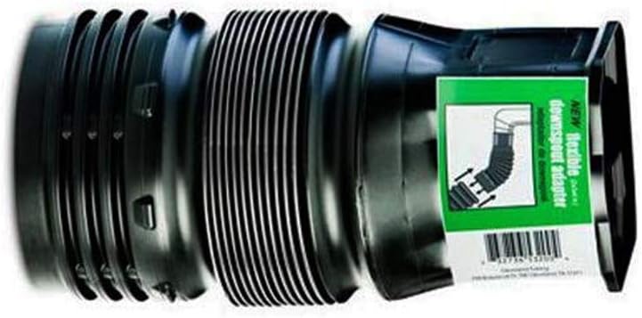 Flex-Drain ADP53102 Downspout Adaptor, Landscaping Drain Pipe Adapter 3 by 4 by 4-Inch : Gutter : Garden & Outdoor