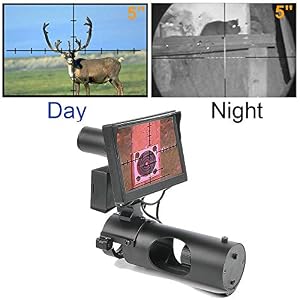 Image of Digital Night Vision Scope for Rifle Hunting with Camera and 5" Portable Display Screen
