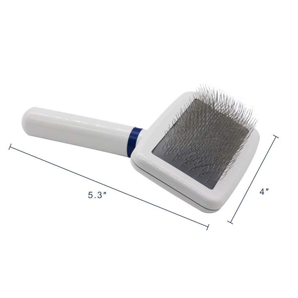 Nuheby Dog Hair Brush De-Shedding Tool Slicker Brush for Pet Grooming (5.3\'\' x 4\'\')